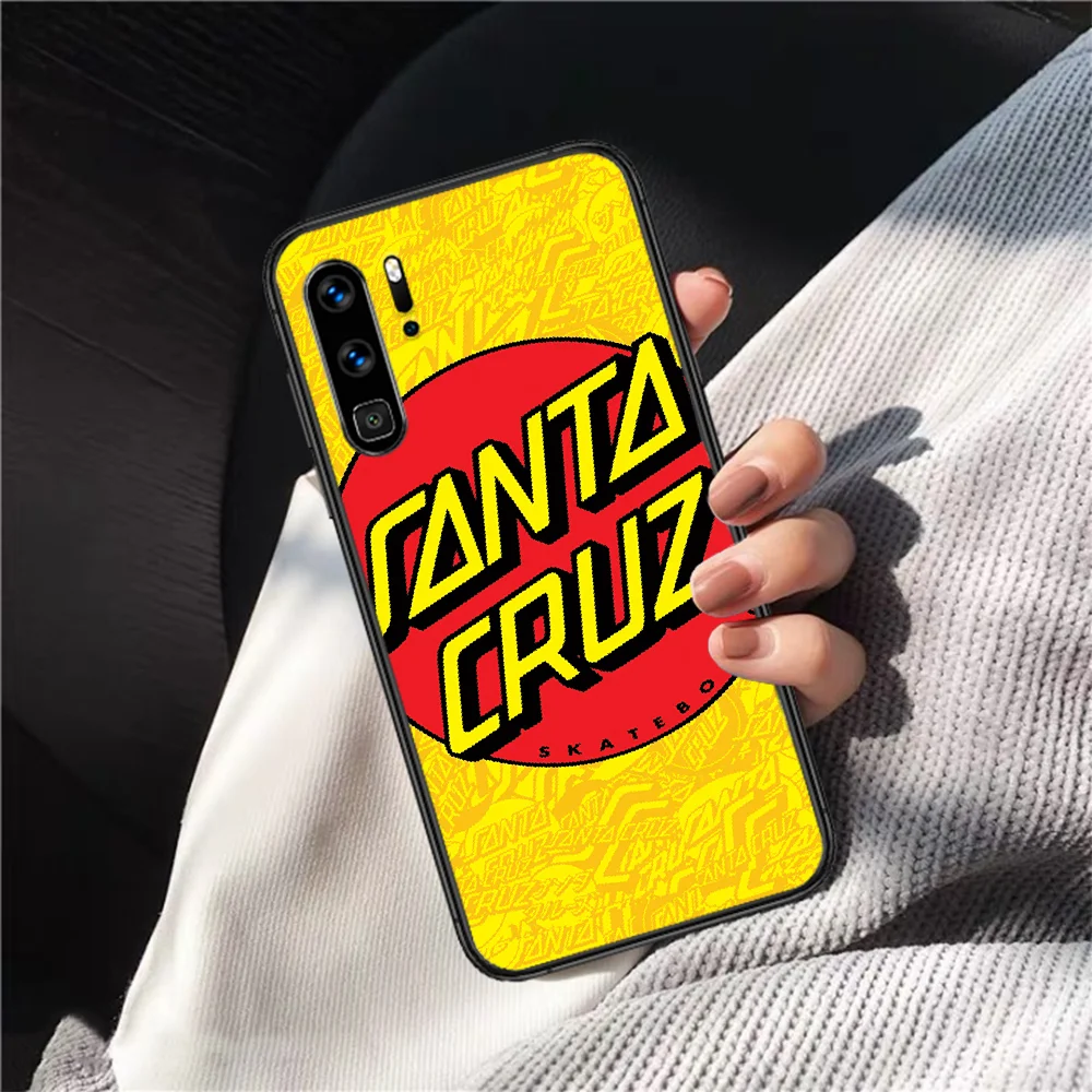 

Santa Cruz Skateboard Brand Phone Case For Huawei P Mate 10 20 30 40 Lite Pro smart Z 2019 nova 5t black Etui Silicone Back
