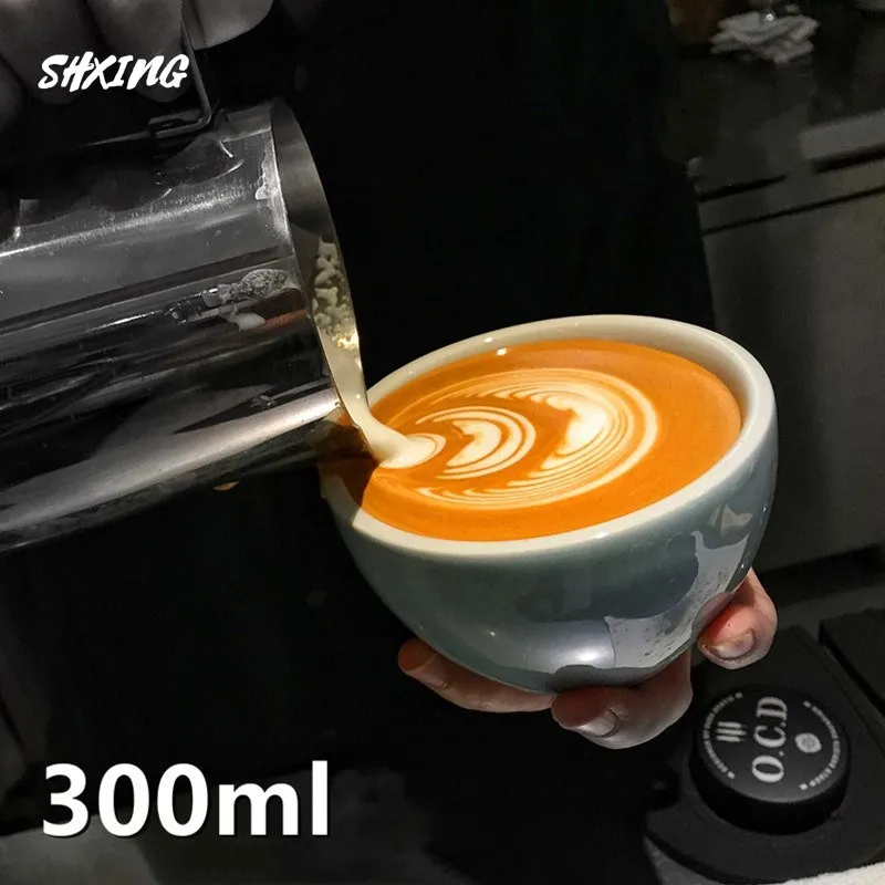 Кофейная чашка для латте 300 мл в европейском стиле керамическая утолщенная