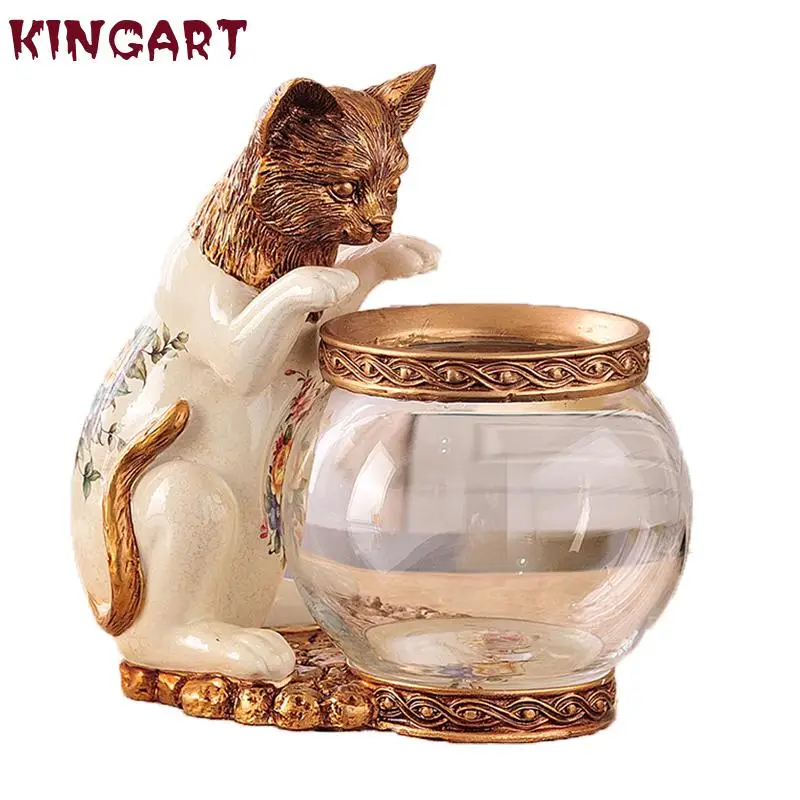 Американская пасторальная рыбалка кошка золотая рыбка аквариумная ваза