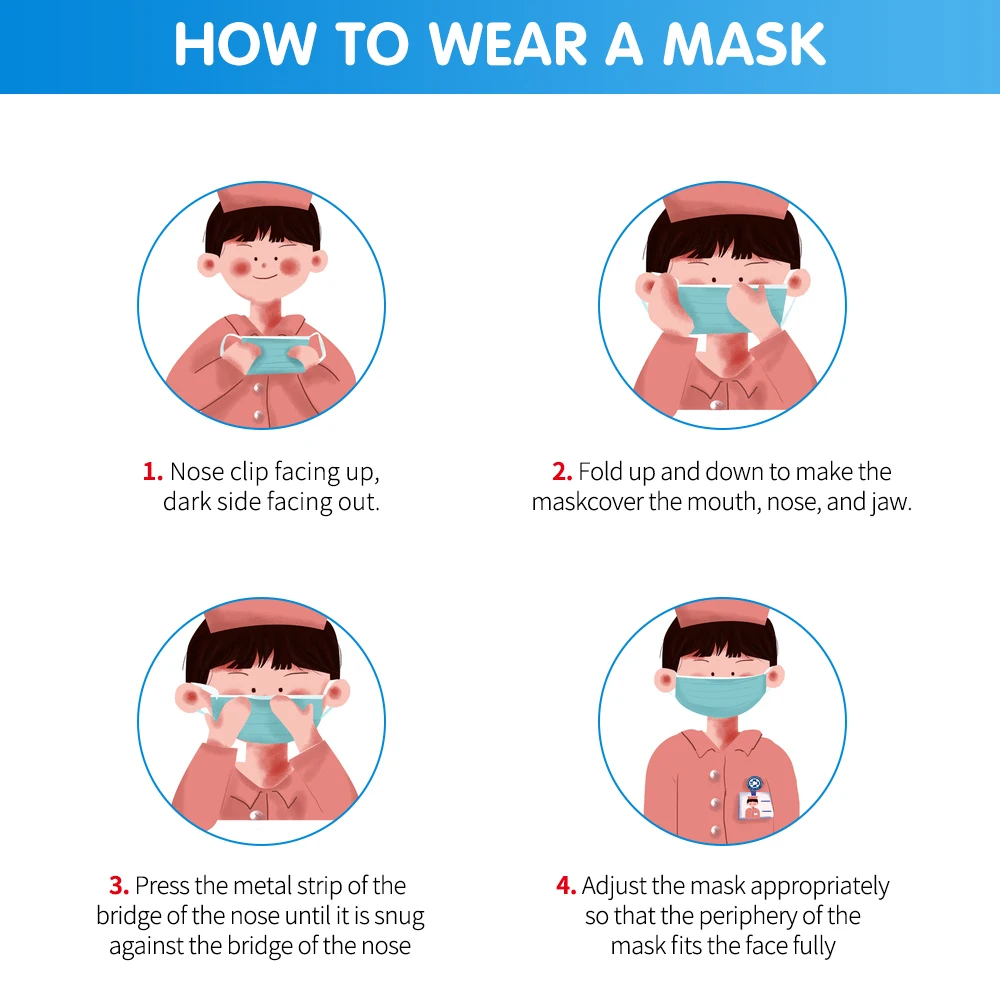 

24h Fast Shipping Disposable Child Mask Children Face Mask Ear Loops Mask 50pcs / 100pcs 3-layer Disposable Non-woven Kids Masks