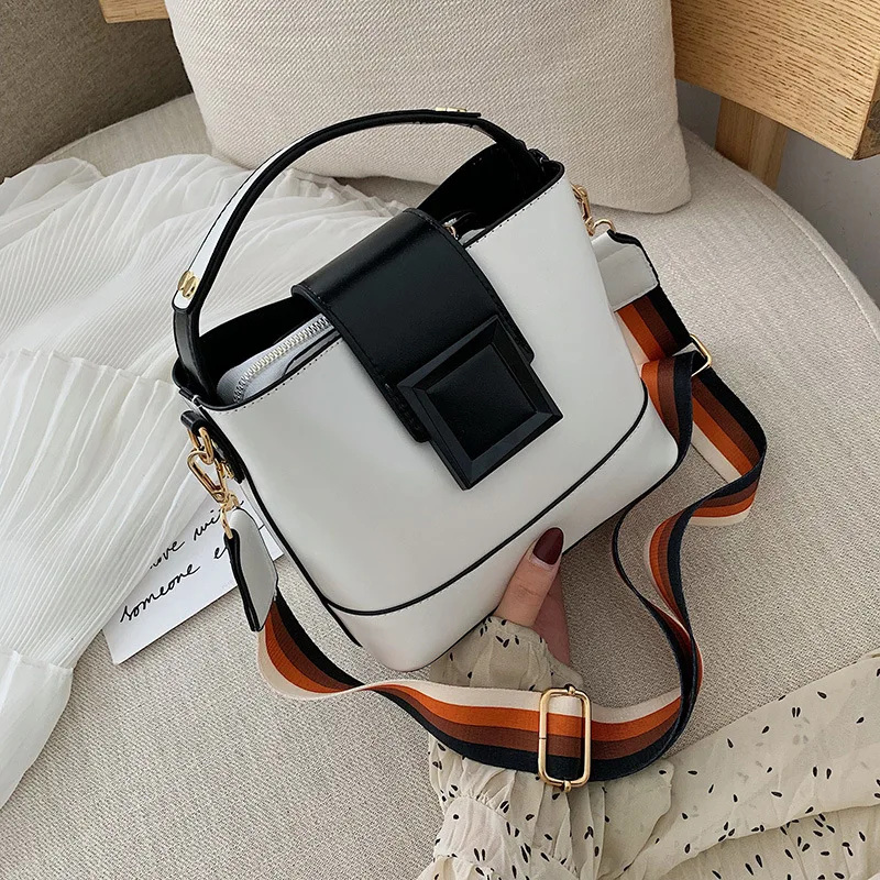 Сумка новый цветной широкий ремень через плечо модная женская сумка на одно