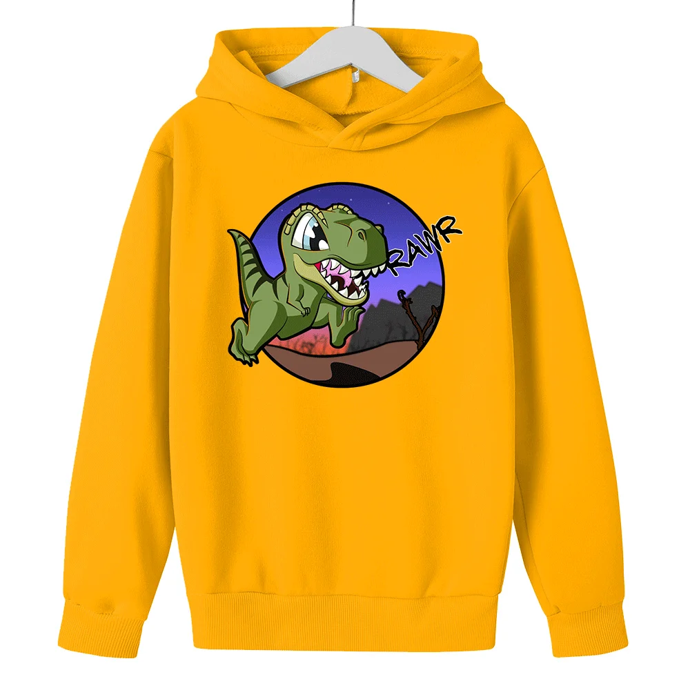 

Jurassic Century Park Hoodie for Kids Autumn Girls Hoodie High Quality Popular dinosaur Clothes Boys sweatshirt Tops Childrens