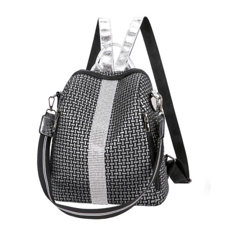 

High Quality Knapsack Vintage Backpack Large Size Rucksack soft PU leather package multi-function bag Ladies casual travel Bag