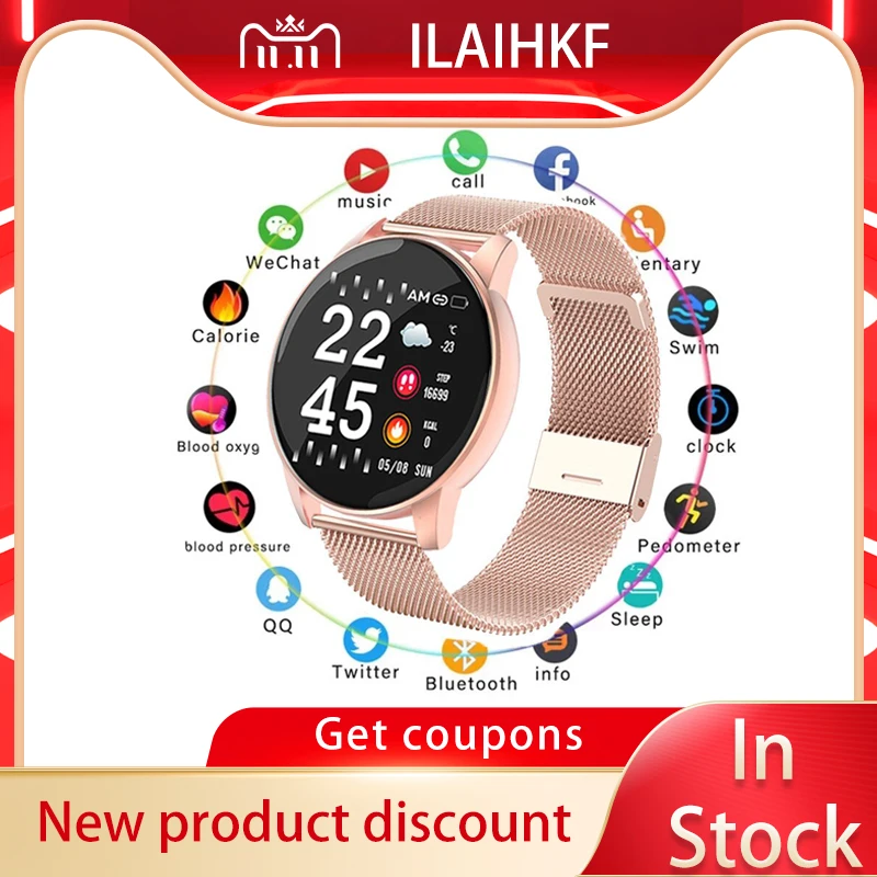 

Huawei Original Smart Watch Man Electronic Wrist Sport Watch Digital W8 Heart Rate Monitor Women's Wristwatch Fitness Bracelet