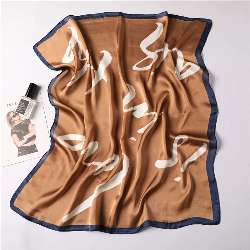 Горячая Распродажа женский квадратный шелковый шарф с принтом suqare стильная