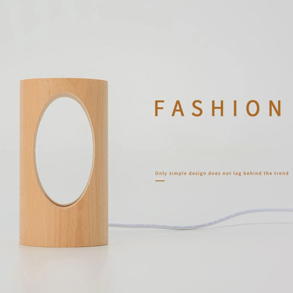 

Home Decor Bedside Wood Desk Lamp Student USB Study Flicker-Free Gift Eye-protection Dimmable LED Night Light Bedroom Dormitory