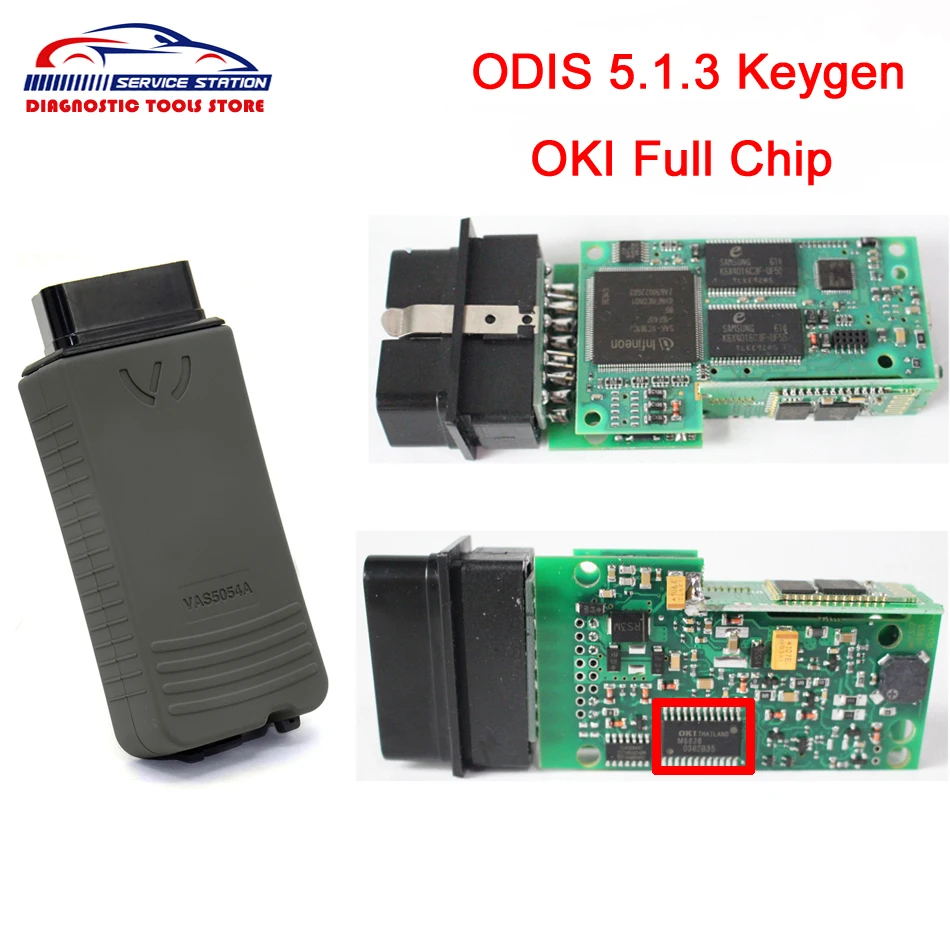 OKI полный чип VAS5054A ODIS 5.1.3 с Keygen Bluetooth Авто OBD2 диагностический инструмент VAS5054 VAS 5054A UDS сканер пластиковая коробка