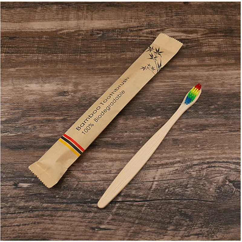 

Bamboo Dog Toothbrush Eco Friendly Wooden Cat Kitty Tooth Brush Soft Bristle Tip Charcoal Adults Oral Care Toothbrush