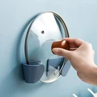 2 шт.набор, настенный пластиковый держатель для крышки кастрюли