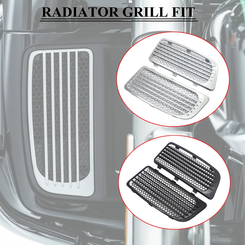 Радиатор мотоцикла гриль нижний обтекатель Крышка подходит для Harley Touring Road King Street