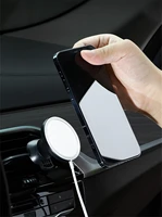 cell phone holder magnetic wireless charging stand suitable for magsafe apple 12 iphone install in the car vents no charger