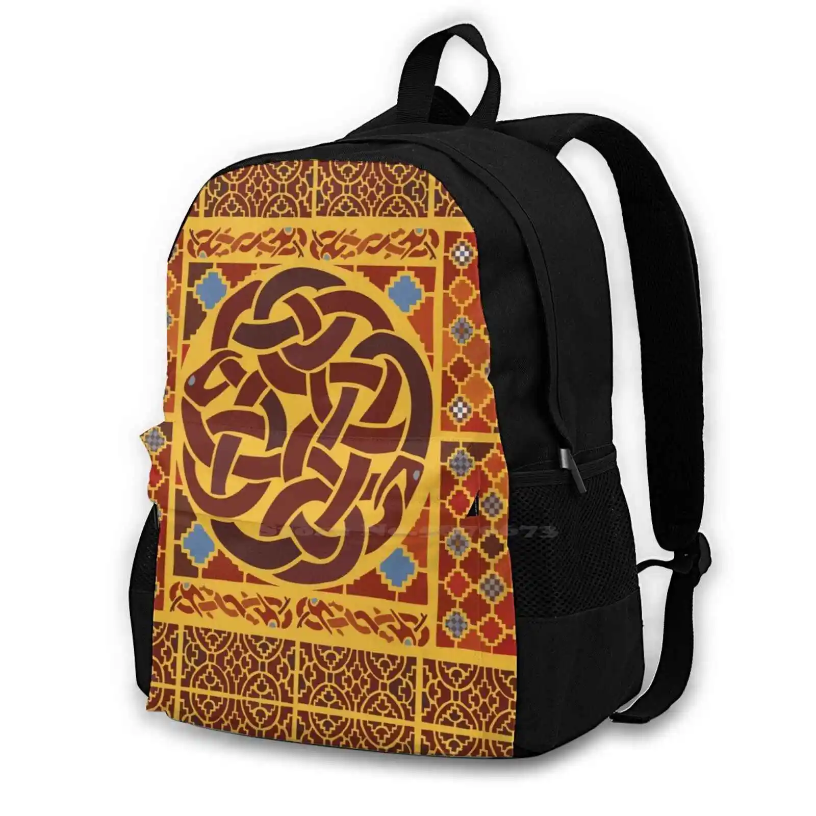 

Imagining Sutton Hoo: Rædwald Travel Laptop Bagpack School Bags Sutton Hoo Ship Burial Anglo Saxon Old English Old Englisc Gold