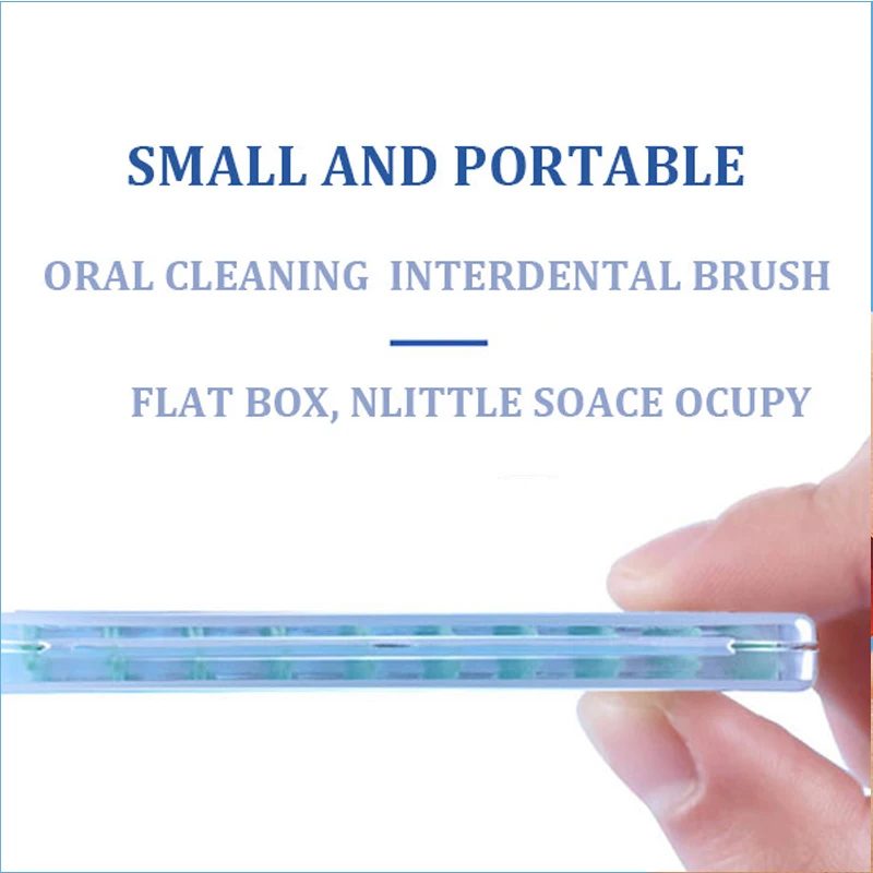 40 шт. силиконовых кейсов межзубная щетка пополнения зубов множество цветов на