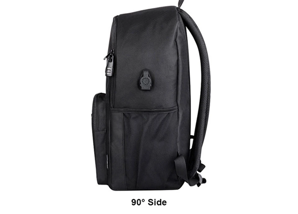 Аниме светящийся Оксфорд школьный рюкзак на плечо до 15,6 дюймов с usb зарядным портом и замком школьная сумка для мальчика черный