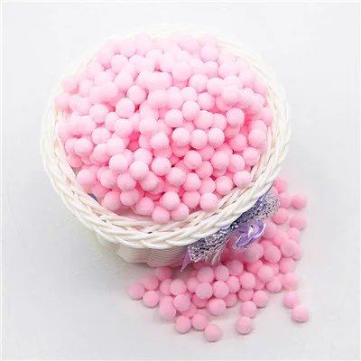 8mm 13pink Мульти размер белый розовый синий помпоны куклы DIY одежды материал ручной работы мягкие пушистые Помпоны мяч детские игрушки «сделай сам» Аксессуары 10 г - Цвет: 8mm 13pink