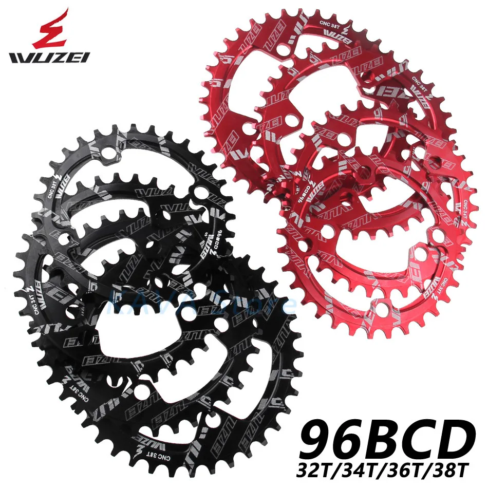 Wuzei 96BCD Круглый/Овальный 32/34/36/38T MTB горный велосипед велосипедная Звездочка для shimano ALIVIO M672 M782 M4000 M4050 GX рукоятки