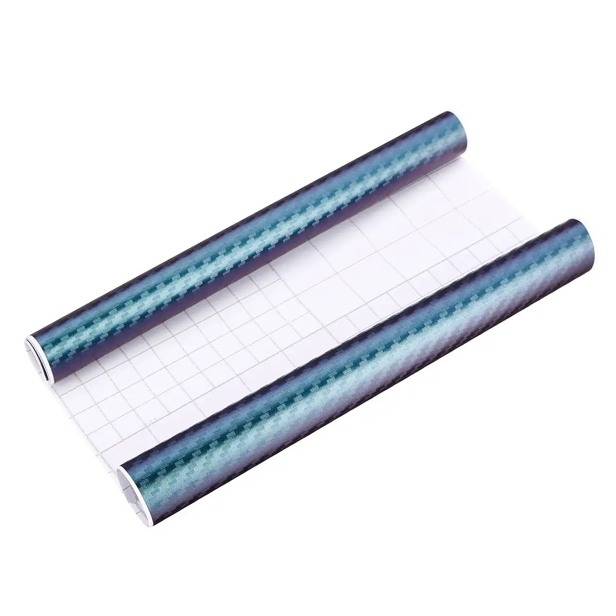 

3D Carbon Fiber Car Vinyl Wrap Roll Film Sticker Decal Purple Blue Chameleon