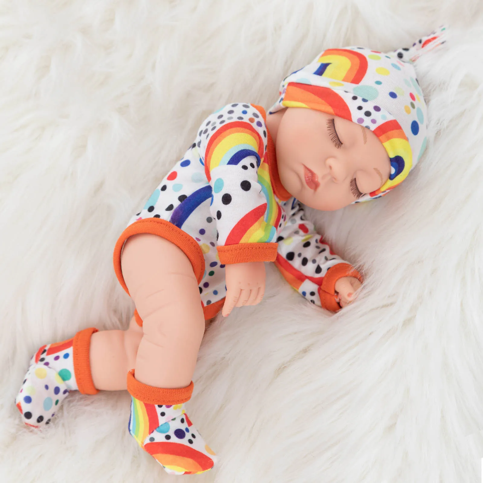 

Realistic soft cotton sleeping baby dolls suitable for gifts for kids over 3 years old Doll Kids Birthday Gift For Girls Boys