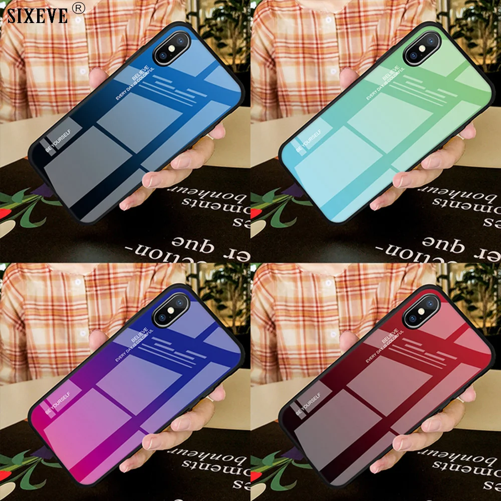Роскошный Уникальный чехол из закаленного стекла для Xiaomi Mi 8 9 10 SE Pro Redmi 8A Note 6A 5 Plus