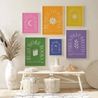 Набор из 6 милых цифровых искусств для здоровья  Позитивная вдохновляющая фотография  Стиль Бохо