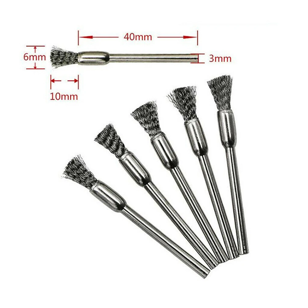 

Electric Grinder Special 3mm Handle Wire Polishing Brush Bowl Brush T-Shaped Metal Derusting