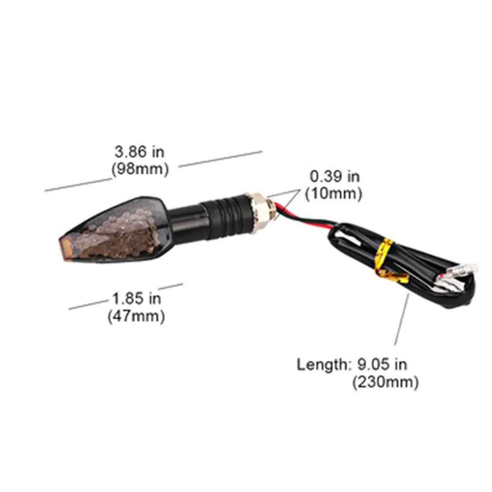 

2pcs 12V Universal LED Motorcycle Turn Signals Tail Light Motorcycle Modified Parts LED Turn Signals