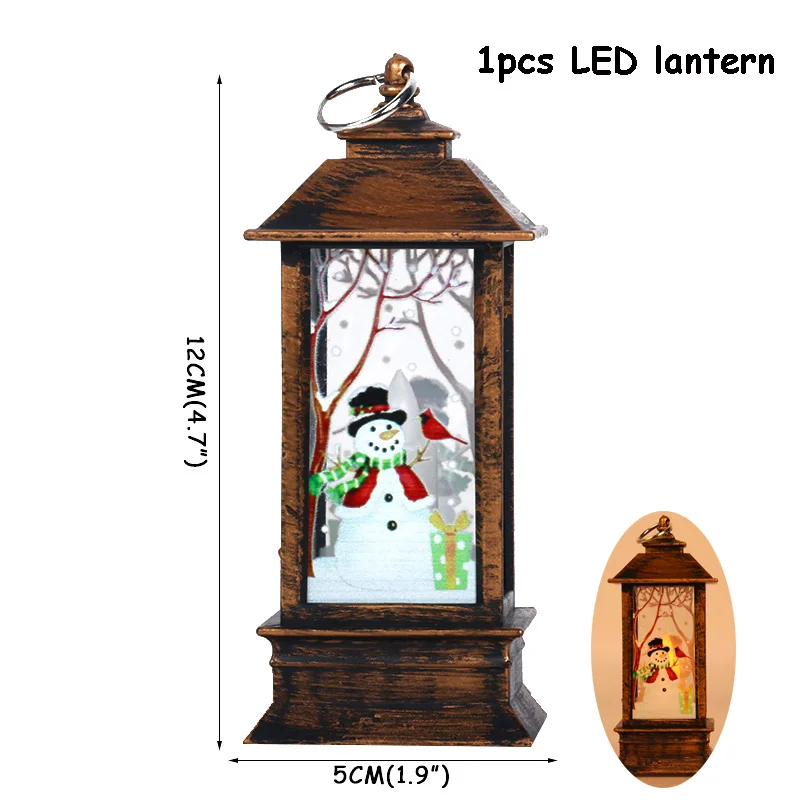 1pcs LED lanternD Рождественские украшения, подарочные пакеты, год, Noel, рождественская елка, Упаковочная Сумка, navidad, коробка для конфет, рождественские украшения для дома - Цвет: 1pcs LED lanternD