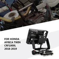 for honda africa twin crf1000l 2018 2019 motorcycle windshield stand holder phone mobile phone gps navigation plate bracket