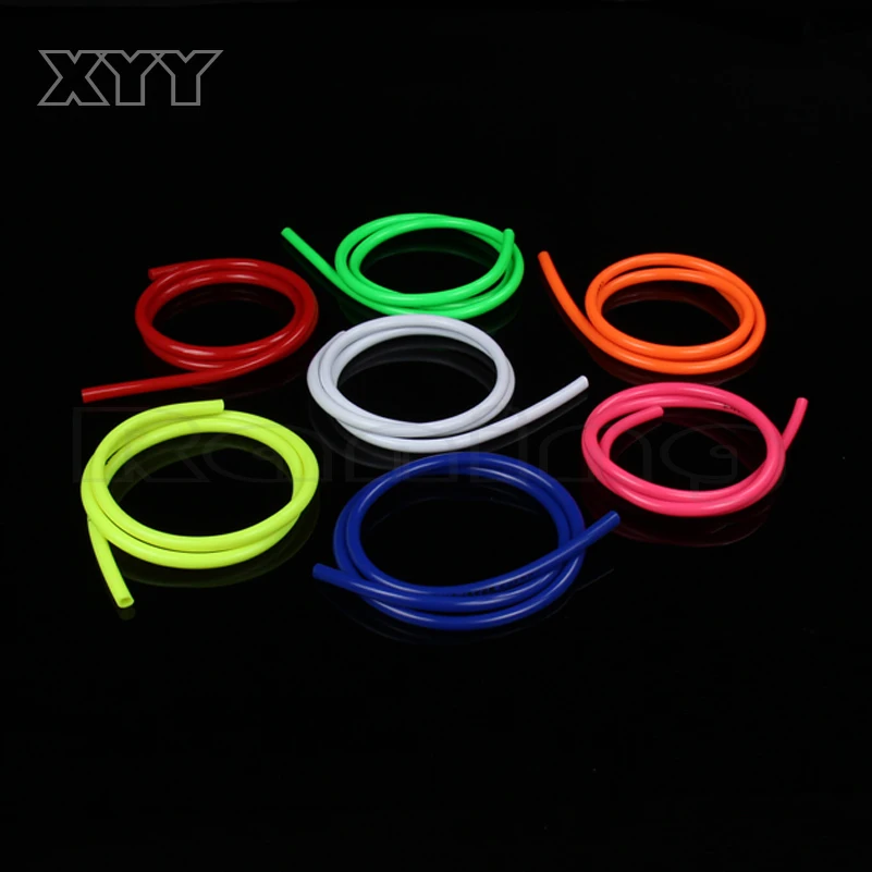 1М Нейлоновый мотоциклетный шланг для бензина, топливной линии, трубки для мини-мотоцикла, газа, масла, зеленого, красного, белого, оранжевого, розового, голубого цвета.