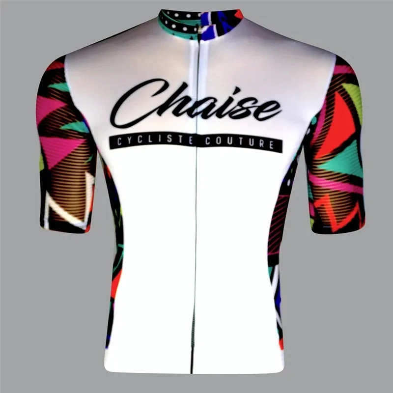 

2021 Chaise cycling team competition clothing men's summer short-sleeved jersey mtb quick-drying and breathable