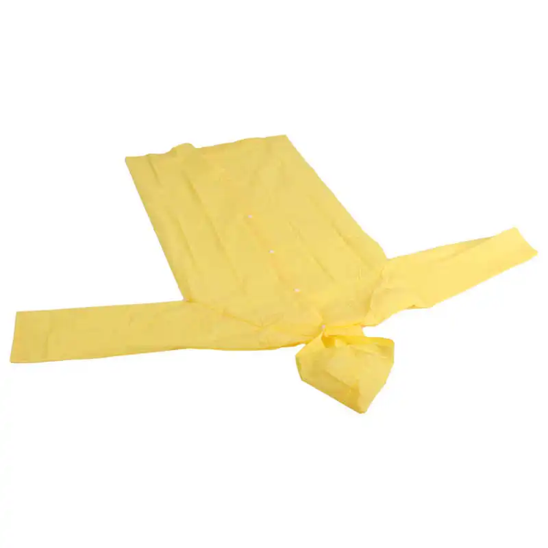 Водонепроницаемый плащи костюм желтый дождевик с капюшоном легкий чрезвычайная