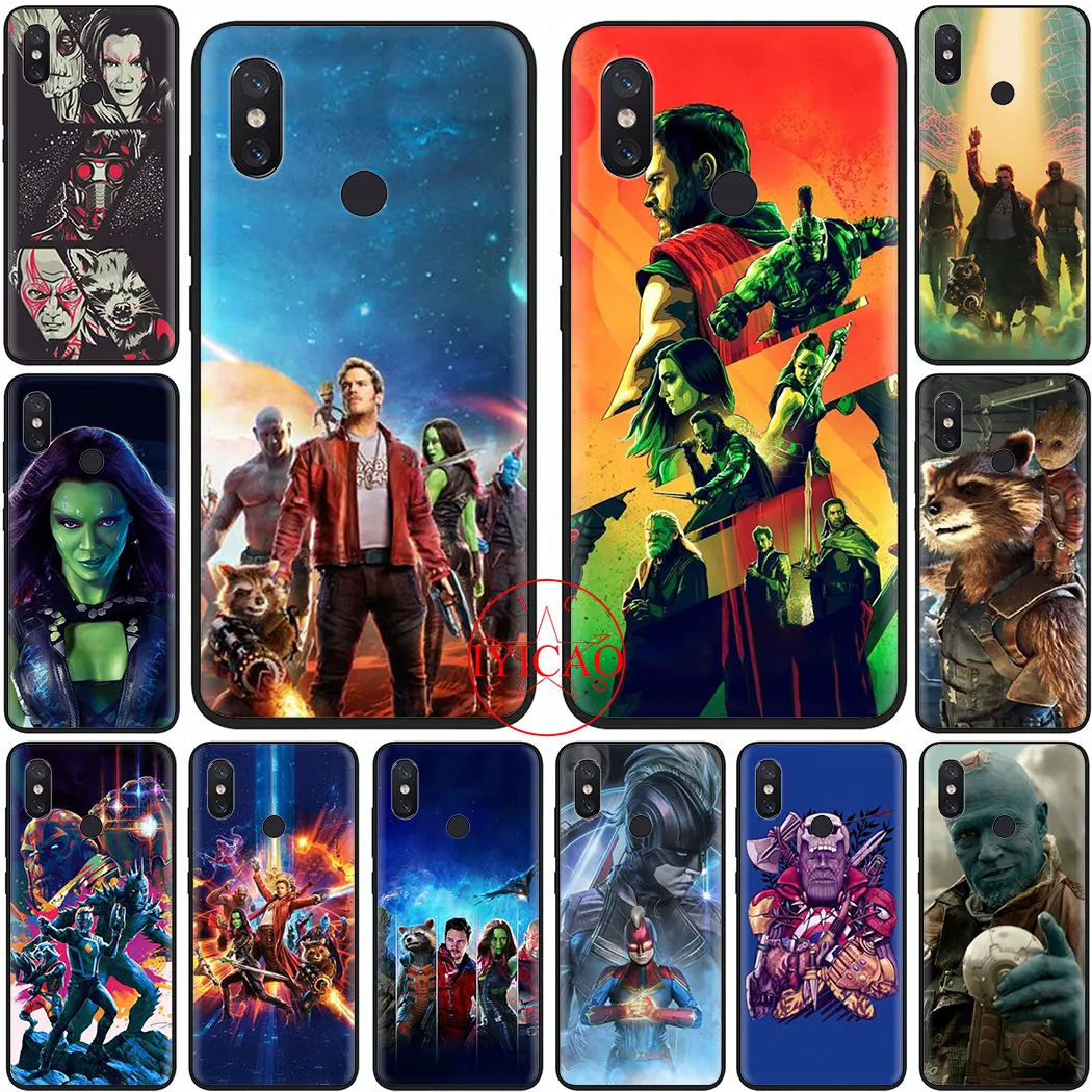 Стражи Галактики Мягкий силиконовый чехол для Xiaomi Redmi 5 6 7 4A 4X 5A 6A 7A 8A Plus S2 Go K20 Pro