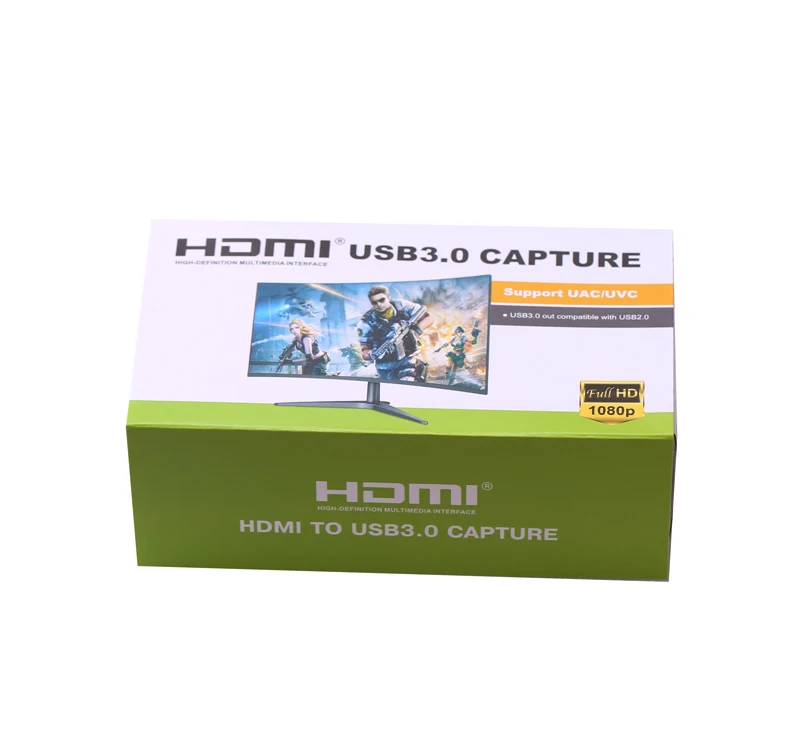 4K 30hz 1080P 60fps HD камера DSLR видео запись коробка HDMI к USB 3,0 телефон игровая карта захвата для Mac Winodws ПК прямая потоковая передача - Цвет: with Packing Box