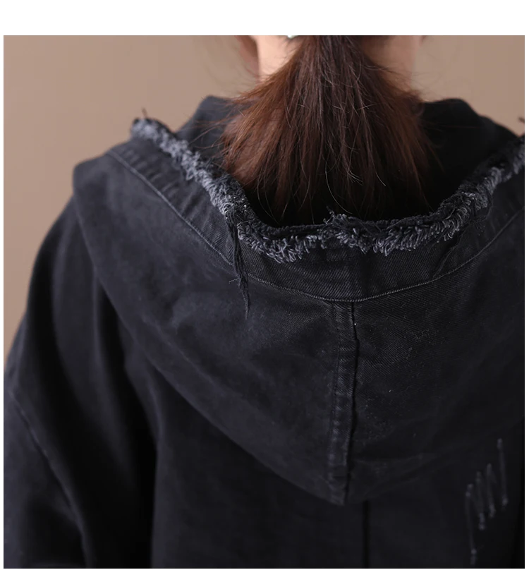 Max LuLu модная Корейская панк уличная Женская одежда с капюшоном женские винтажные осенние куртки больших размеров d джинсовые пальто