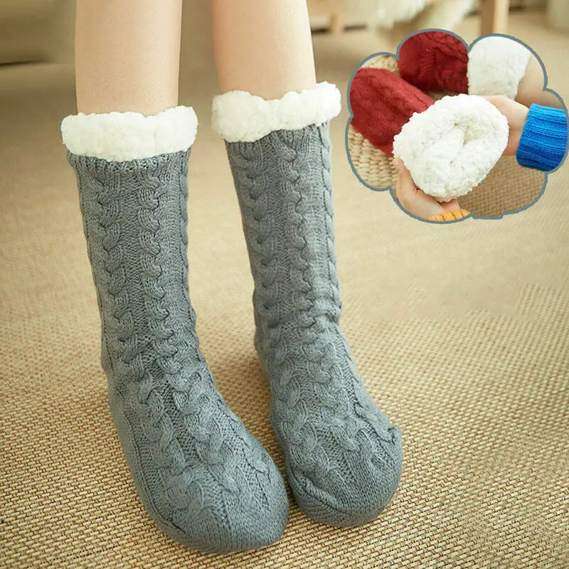 Носки женские утепленные бархатные Нескользящие на осень/зиму 1 пара | Женская