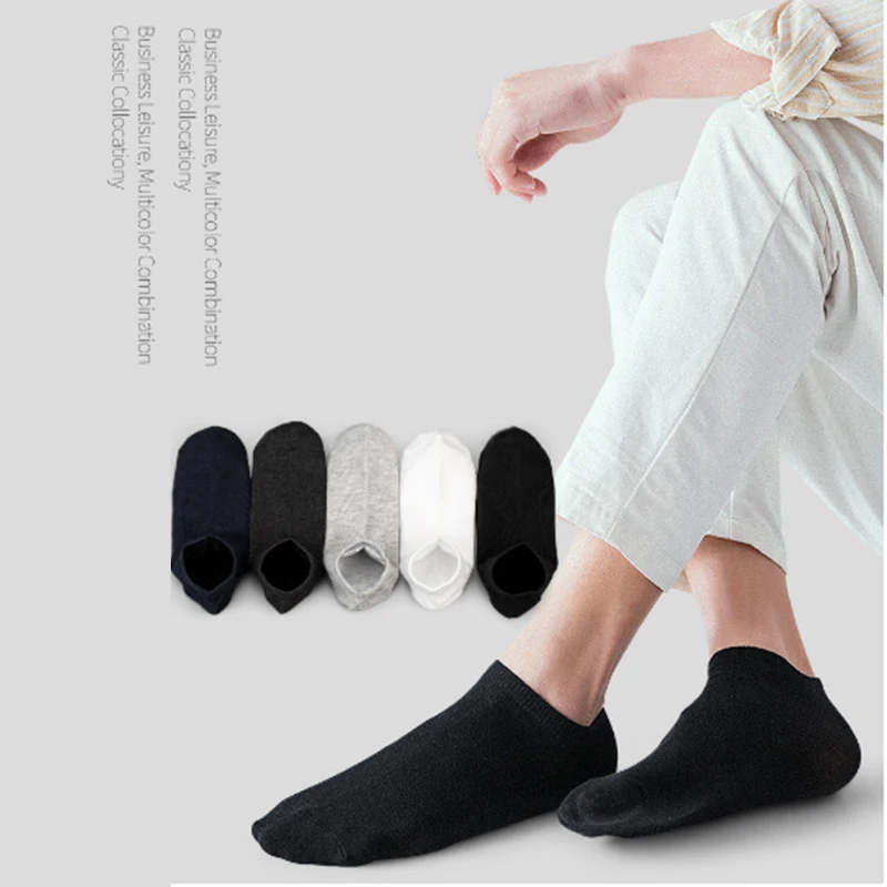 

Summer Thin Section High Quality Men Boat Short Socks White 10 Pairs Brand Business Leisure No Show Crew Socks 100 Cotton
