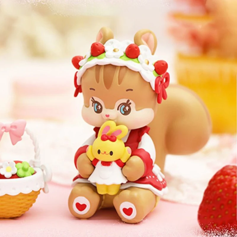 

Слепой случайный ящик игрушки FUWA Сладкая ягода чавечерние е Аниме ПВХ фигурка сумка сюрприз фигурка кукла для коллекции подарков 6 шт./компл...