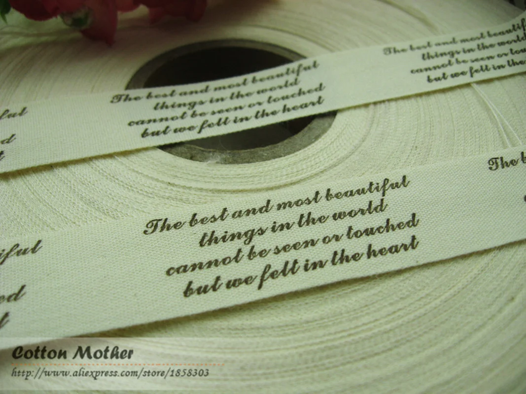 Альбом для шитья ярлыки из натуральной хлопчатобумажной ленты ярлык с надписью