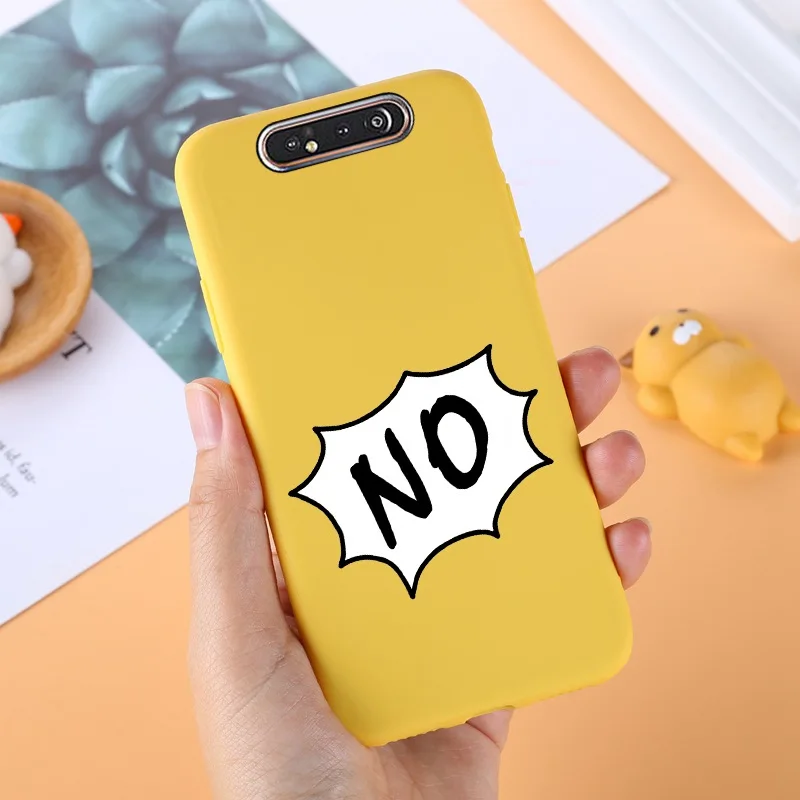 029 Yello ТПУ чехол для samsung Galaxy A80 силиконовый милый для samsung задняя крышка A 80 A805F A50 A70 A10 A20 A10S A40 протектор черный - Цвет: 029
