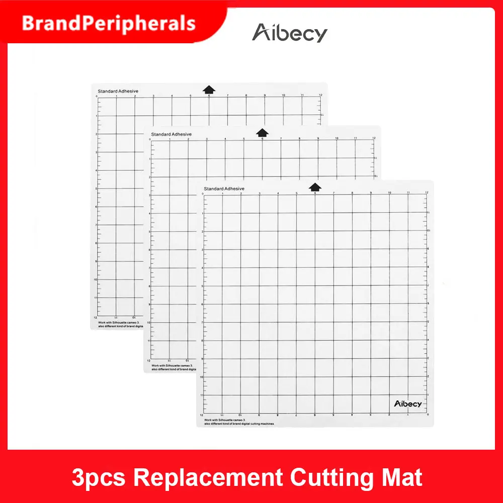 3/6/12 шт. сменный коврик для резки прозрачный клейкий с мерной сеткой 12*12 дюймов