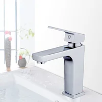 Basin Faucet Engineering Hotel Special Long Spout Type All Copper Washbasin Under Counter Basin Copper Faucet  Bathroom Faucets