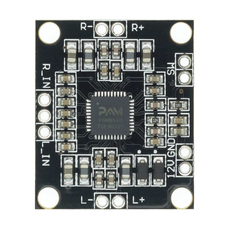 10 шт. 12 В Mini Hi-Fi PAM8610 плата аудио стереоусилителя 2X10W двухканальный D Класс по самой