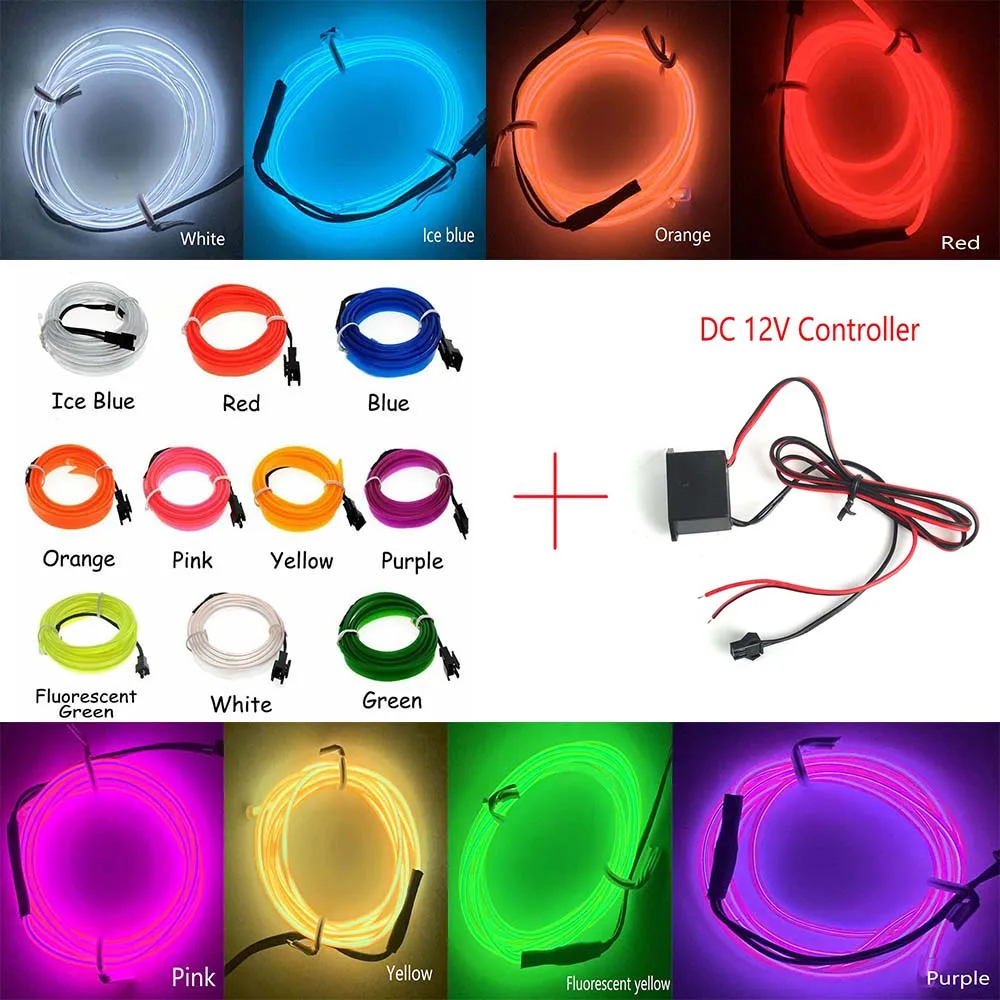 Декоративный неоновый светильник 3 В/5 В/12 В светодиодный для танцев и вечеринок с