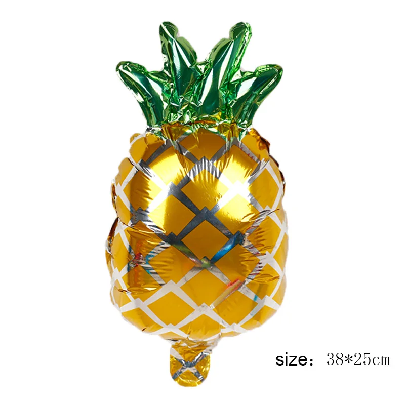 MN04001 pineapple Воздушные шары из фольги для мини-рыб, омаров, морских животных, 5 шт., воздушные шары для морского океана, Babyshower, морские украшения для тематических вечеринок, детский подарок - Цвет: MN04001 pineapple