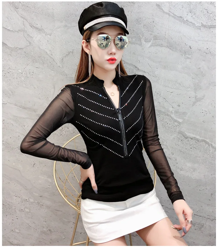 

T shirt Print Women Long sleeve t shirt Casual Funny t shirt For Lady Top Tee Hipster Black