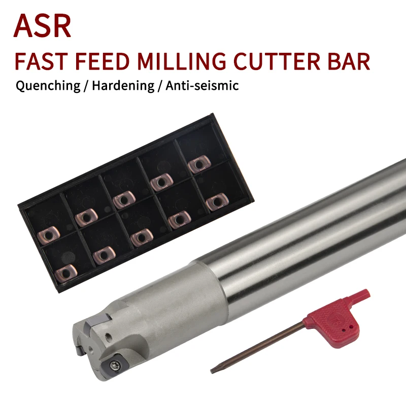 

High Speed Feed ASR C16-16-120-2T ASR C20-20-150-2T ASR C25-26-150-3T ASR milling cutter carbide inserts 10PCS EPNW0603TN Tool H