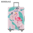 Защитный чехол для багажа с фламинго, плотный эластичный Чехол для багажа на колесиках 19-32 дюйма, пылезащитный чехол, дорожные аксессуары