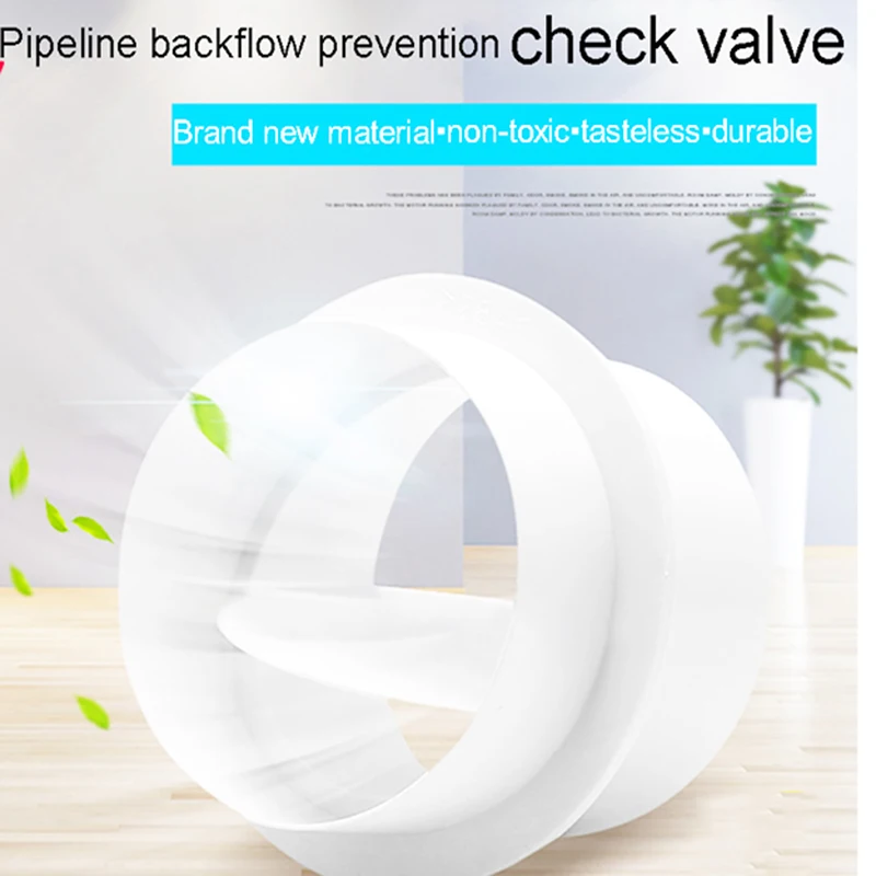 Draft Blocker Damper Ventilation Check Valve Draught Back Shutter for Inline Ducting Kitchen Home Grill | Обустройство дома