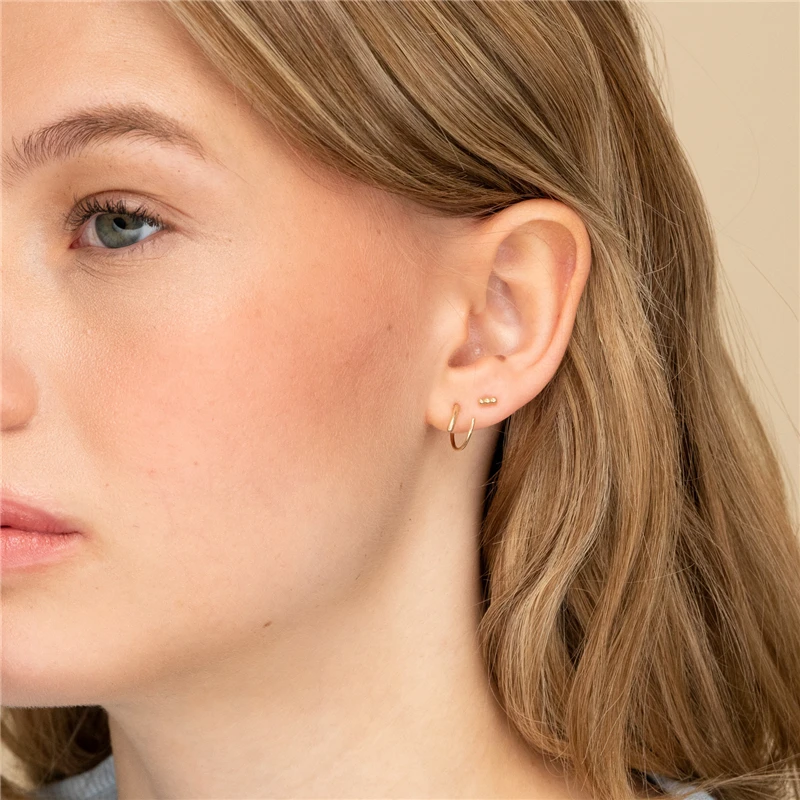 Маленькие кости для ушей ROXI из стерлингового серебра 925 пробы кольцо с пряжкой