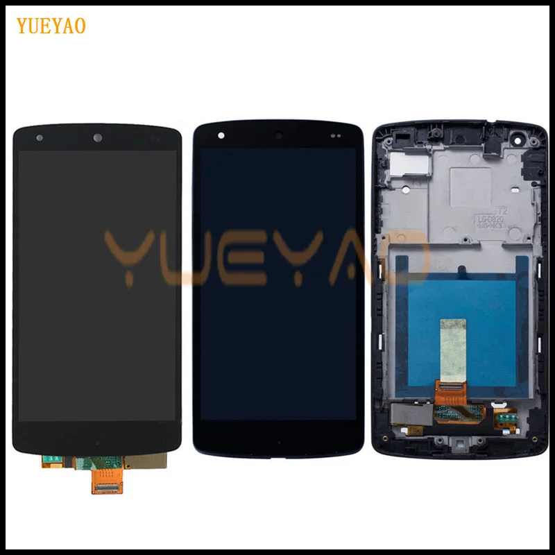 Сенсорный ЖК экран 4 95 дюйма для LG Nexus 5 сменный сенсорный с рамкой Google дисплей D820